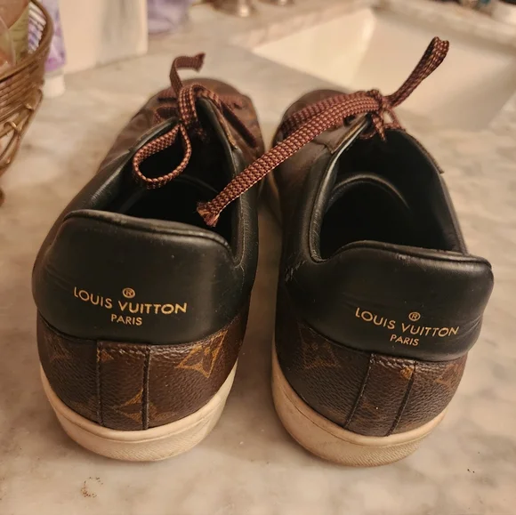 Louis Vuitton Brown Monogram Sneakers - Picture 3 of 5